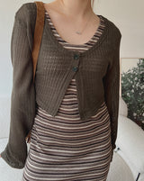 チチクロップカーディガン / Chichi Crop Cardigan (4color)