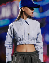 イエロータップクロップシャツ/YELLOW TAP CROP SHIRT LIGHT BLUE