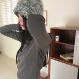 Fiv angora fur hat