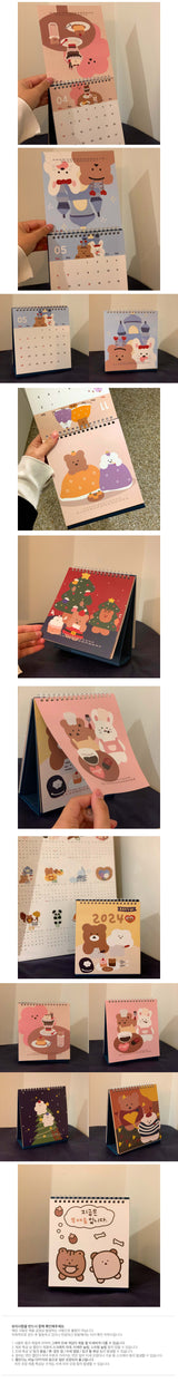 2024 chanibear desk calendar