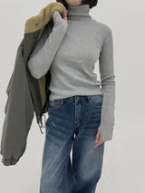 リブウォーマーポーラーT-シャツ / Ribbed warmer polar T-shirt (3color)
