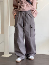 [MADE] Tonizen Pocket Cotton Banding Long Wide Cargo pants