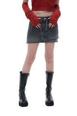 FOLD DENIM-BLACK
