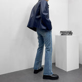 MOブーツカットオープンデニムパンツ/MO bootcut open denim pants