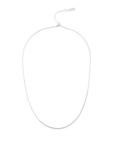 スクエアスネーク＆ボックスチェーンネックレス / Square Snake & Box Chain Necklace