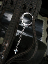 クレセントライトD201シルバーイヤリング / Crescent light-D201 Blue Topaz silver earring (4595534069878)