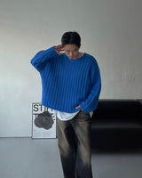 YM Raven Alpaca Wool Crop Knitwear (4 colors)