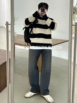 ウェンズデーブラッシュワイドデニムパンツ/WEDNESDAY BRUSH WIDE DENIM PANTS