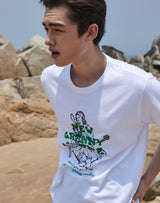 【OUTLET】グランマプリントレギュラーフィットTシャツ GREEN