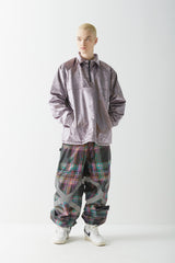 ポットXリフレクティブジョガーパンツ / BSR2223FWPT023 BSR POT-X REFLECTIVE JOGGER PANTS PURPLE CHECK