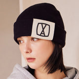 VA Square Big Label Beanie / Black