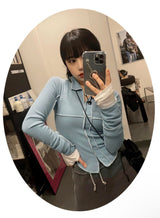 スリムステッチオープンポロTシャツ / Slim Stitch Open polo t-shirts