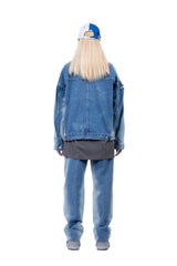 BBD Side Bleached Denim Jacket (Blue)
