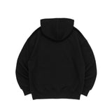 キャットフットプリントグラフィックフードジップアップ
