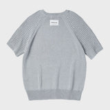 オーガニックコットンハーフスリーブニット/ORGANIC COTTON HALF SLEEVE KNIT (SORA)