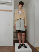 CORDUROY BELT SHORTS GRAY (6594011857014)