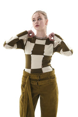 CHECK HOLE KNIT