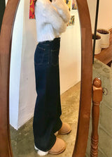 ワイドフィットデニムパンツ/WIDE FIT DARK BLUE DENIM PANTS [17790]