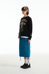 ウィティーバニープラネットエクスプローラースウェットシャツ／WITTY BUNNY PLANET EXPLORER SWEATSHIRT V1 [BLACK]