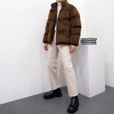 [Unisex] 2wayベルベットショートダウンジャケット