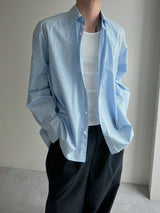 back button slit shirt(2colors)