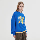 バブルグラフィックスウェットシャツ/Bubble Graphic Sweatshirt _ Blue