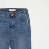CLASS:y ストレートフィットロールアップハイスパンデックスジーンズ/CLASS:y STRAIGHT FIT ROLL UP HIGH SPANDEX JEAN [6865]