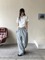 バウバスロックワイドロングナイロンパンツ / Bowbaslock Wide Long Nylon Pants