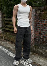Double cut sleeveless(3colors)