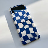 Checkerboard Blue Zflip Case (6674540789878)