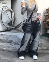 ショルダースリットプリントサイドシャーリングTシャツ