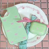 vintage ribbon case (green)
