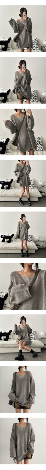Shirt Square Neck Basic Long Sleeve Tee