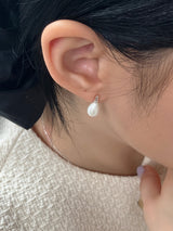 [92.5silver] water pearl earrings