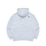 ベーシックロゴニードルワークフーディージップアップ MELANGE