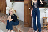 ワイドフィットスリットデニムパンツ/WIDE FIT SLIT DENIM PANTS [16627]