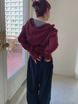 クラウドフードジップアップ/Cloud Hood Zip Up (3color)