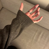 カシミアハッチラウンドカーディガン / Cashmere Hacchi Round Cardigan (8 colors)
