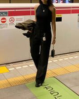ローライズストリップトラウザーズ
