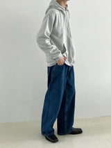 Long wide fit denim pants