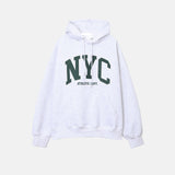 オーバーサイズフィットプレミアムNYCデュアルペーパーフーディー