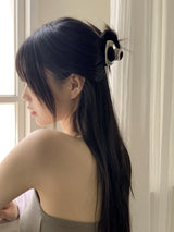 シャアシルバーメタルヘアトングピン