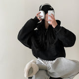 [Bellide made/fleece-lined wool] Berrygood fleece-lined wool embroidery hoodie