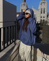 (×)(UNISEX) ラムス起毛フード