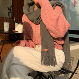 [BELLIDE MADE] シグネチャーツイスティールースフィットVネックニットウェア