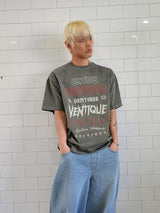 VENTIQUE ピグメントロゴ半袖Tシャツ