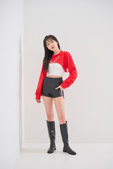 ミッドラインネッククロップTシャツ / (9085) Midline Neck Crop Tee