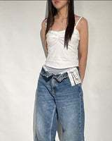 SIENNA DRAPE TOP (OFF WHITE)