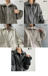 オフストリング2WAYレザージャケット / off-string two-way leather jacket