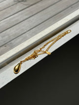 [92.5silver] melting necklace (gold)